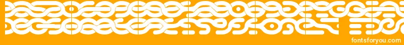 3strands Font – White Fonts on Orange Background