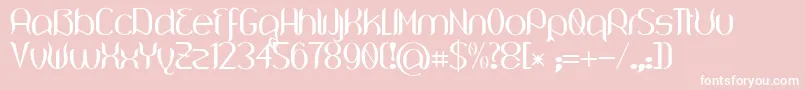 Wouliane Font – White Fonts on Pink Background