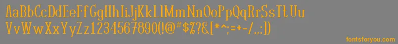 More about RutabanNormal Font RutabanNormal Font – Orange Fonts on Gray Background