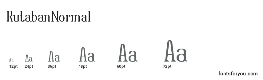 RutabanNormal Font Sizes