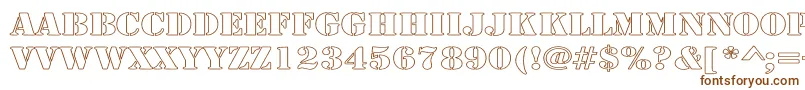 ArmyHollowWide Font – Brown Fonts