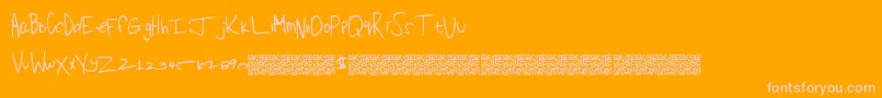More about Openhatch Font Openhatch Font – Pink Fonts on Orange Background