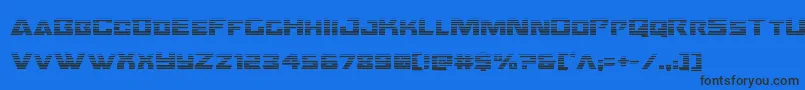 Шрифт Oceanicdriftgrad – чёрные шрифты на синем фоне