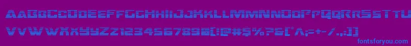 Шрифт Oceanicdriftgrad – синие шрифты на фиолетовом фоне
