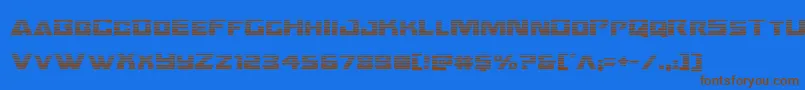 Шрифт Oceanicdriftgrad – коричневые шрифты на синем фоне