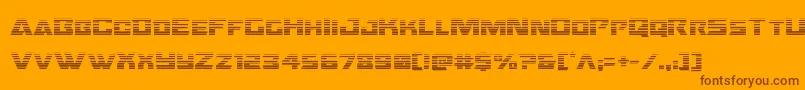 Oceanicdriftgrad Font – Brown Fonts on Orange Background