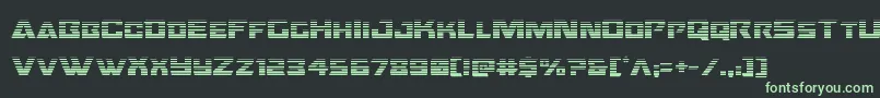 フォントOceanicdriftgrad – 黒い背景に緑の文字