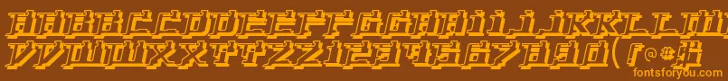 Lisätietoja YytriumRegular-fontista YytriumRegular-fontti – oranssit fontit ruskealla taustalla