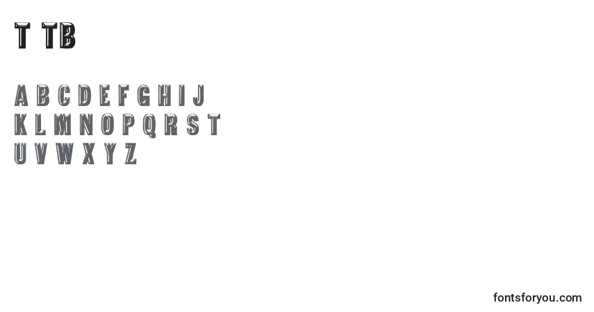 Schriftart TejaratchiThBold – Alphabet, Zahlen, spezielle Symbole
