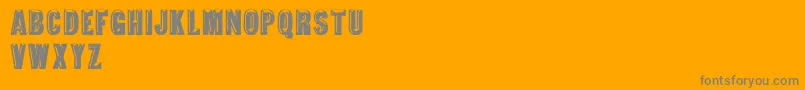 TejaratchiThBold Font – Gray Fonts on Orange Background