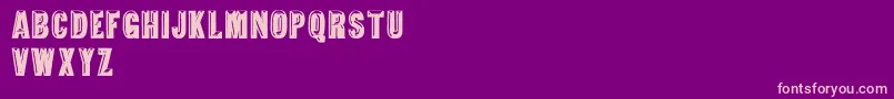 TejaratchiThBold Font – Pink Fonts on Purple Background