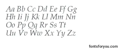 Обзор шрифта PalatiaItalic