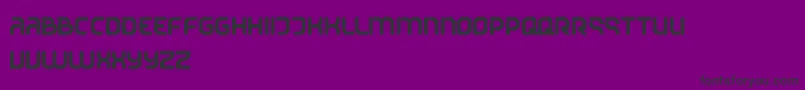 フォントStreetmovementRounded – 紫の背景に黒い文字