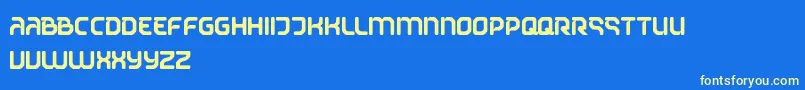 StreetmovementRounded Font – Yellow Fonts on Blue Background