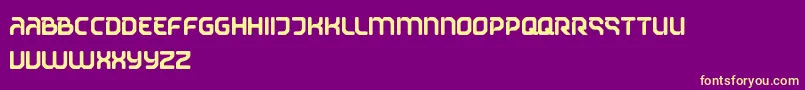 StreetmovementRounded Font – Yellow Fonts on Purple Background