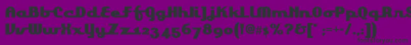 Lakeshore Font – Black Fonts on Purple Background