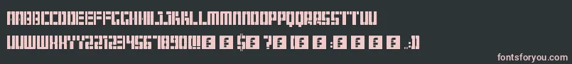 Hangar Font – Pink Fonts on Black Background