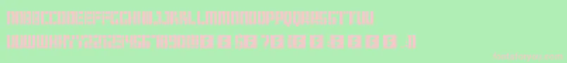 Шрифт Hangar – розовые шрифты на зелёном фоне