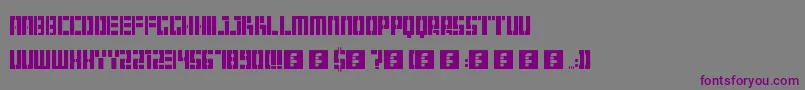 Hangar Font – Purple Fonts on Gray Background