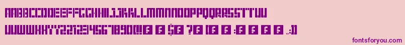 Hangar Font – Purple Fonts on Pink Background