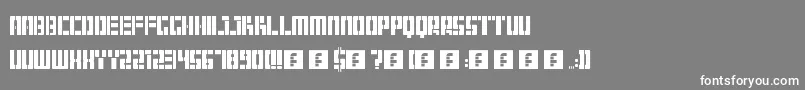 Шрифт Hangar – белые шрифты на сером фоне