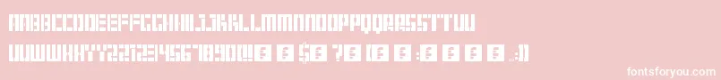 Hangar Font – White Fonts on Pink Background