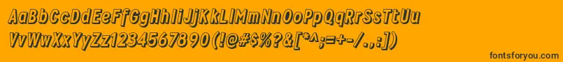 WyvernblockoRegular Font – Black Fonts on Orange Background