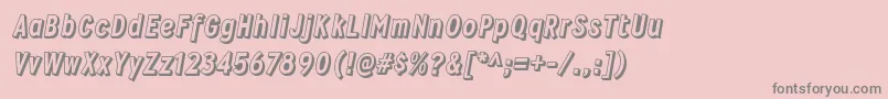 WyvernblockoRegular Font – Gray Fonts on Pink Background