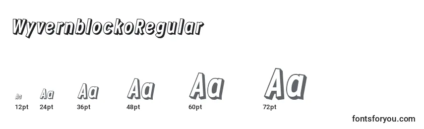 WyvernblockoRegular Font Sizes