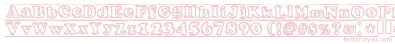 IjifufontBlade Font – Pink Fonts on White Background