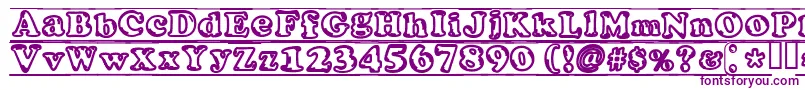 IjifufontBlade-fontti – violetit fontit valkoisella taustalla