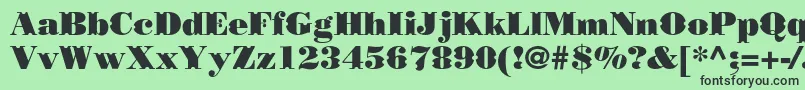 Borjomidecorcc Font – Black Fonts on Green Background