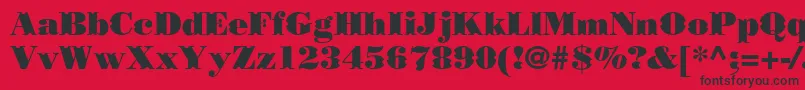 Borjomidecorcc Font – Black Fonts on Red Background