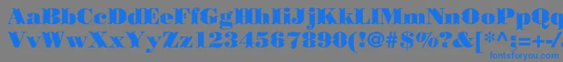 Borjomidecorcc Font – Blue Fonts on Gray Background