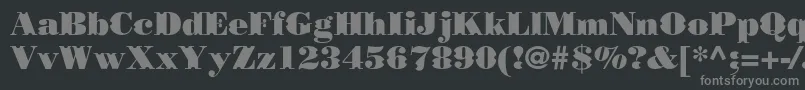 Borjomidecorcc Font – Gray Fonts on Black Background
