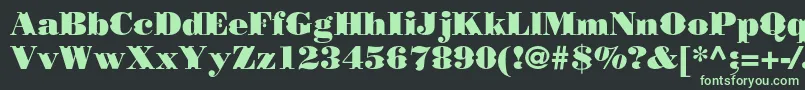 Borjomidecorcc Font – Green Fonts on Black Background