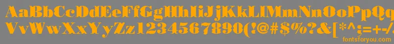 Borjomidecorcc Font – Orange Fonts on Gray Background