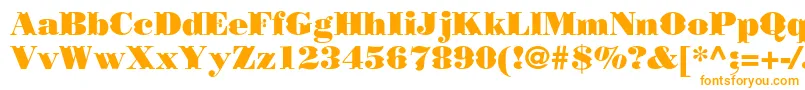 Шрифт Borjomidecorcc – оранжевые шрифты на белом фоне