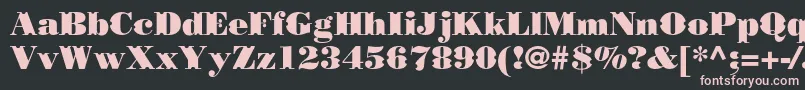 Borjomidecorcc Font – Pink Fonts on Black Background