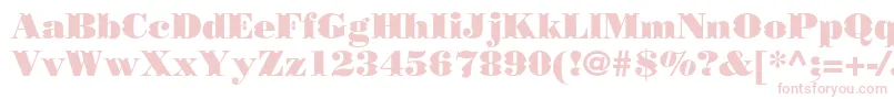 Шрифт Borjomidecorcc – розовые шрифты на белом фоне