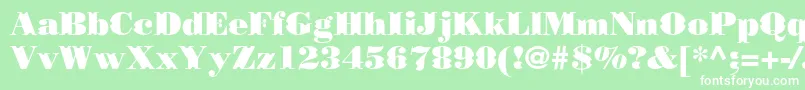 Borjomidecorcc Font – White Fonts on Green Background
