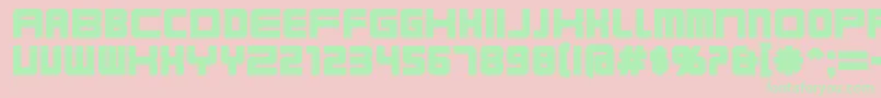 Karnibla Font – Green Fonts on Pink Background