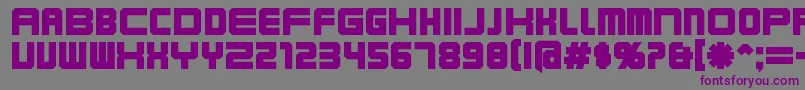 Karnibla Font – Purple Fonts on Gray Background