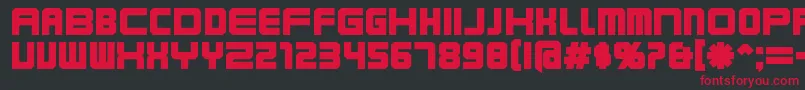 Karnibla Font – Red Fonts on Black Background