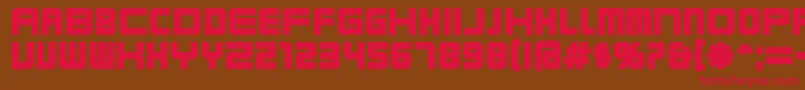 Karnibla Font – Red Fonts on Brown Background