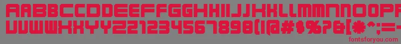 Karnibla Font – Red Fonts on Gray Background