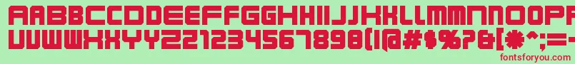 Karnibla Font – Red Fonts on Green Background