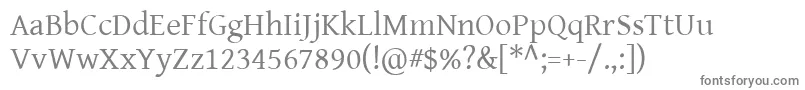 Genbasr Font – Gray Fonts on White Background