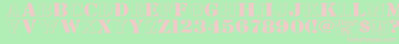 Bndyylwhs Font – Pink Fonts on Green Background