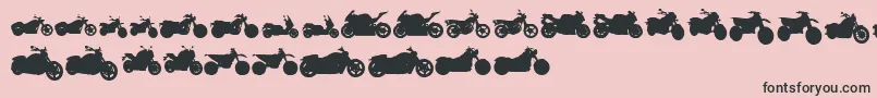 MotosTfb Font – Black Fonts on Pink Background